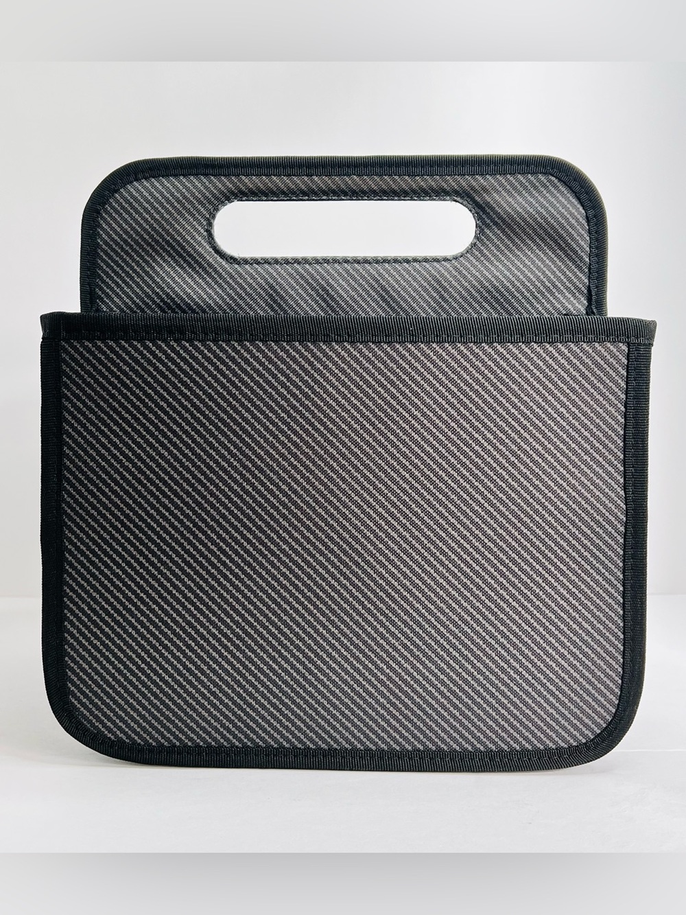 Thirty-One Fold N File Organizer Gray Black Portable Storage Tote Caddy - Picture 2 of 6